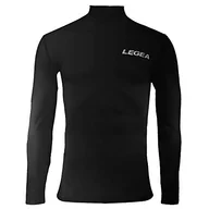 Koszulki męskie - Legea Body 6 Dynamic męska koszulka z długim rękawem z wysokim kołnierzem czarny Rozmiar: FR: XS (Tkanina ogonowa: XS) - miniaturka - grafika 1