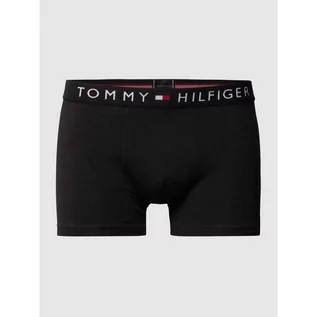 Bielizna nocna - Obcisłe bokserki z elastycznym pasem z logo - Tommy Hilfiger - grafika 1