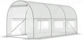 Szklarnie ogrodowe - ZARIA Tunel foliowy z oknami ZARIA, biały,  200x450x200 cm - miniaturka - grafika 1