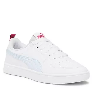 Buty dla dziewczynek - Sneakersy Puma Rickie Jr 384311 21 Puma White-Icy Blue-Pinktastic - grafika 1