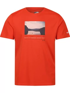 Koszulki sportowe męskie - Regatta Koszulka funkcyjna "Fingal VII" w kolorze czerwonym - grafika 1