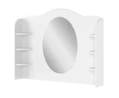 Toaletki - Biała toaletka na biurko z owalnym lustrem - so R2-G40 - miniaturka - grafika 1