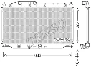 Chłodnica, układ chłodzenia silnika Denso DRM40043 - Układ chłodzenia - akcesoria - miniaturka - grafika 1