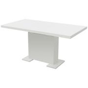 Stoły - Stół do jadalni rozkładany, extra lśniący biały - miniaturka - grafika 1