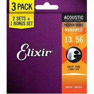 Struny gitarowe  - Elixir 16546 Phosphor Bronze (13-56) - miniaturka - grafika 1