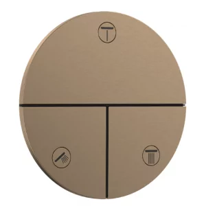 HANSGROHE 15558140 ShowerSelect Comfort S Zawór odcinający, podtynkowy do 3 odbiorników Brąz Szczotkowany - Baterie podtynkowe - miniaturka - grafika 1