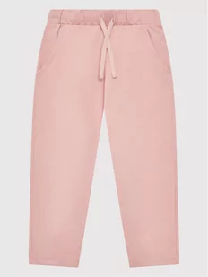 United Colors Of Benetton Spodnie dresowe 3J68CF01E Różowy Regular Fit - Spodnie i spodenki dla dziewczynek - miniaturka - grafika 1