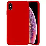 Etui i futerały do telefonów - Mercury Etui Silicone iPhone X/Xs czerwony - miniaturka - grafika 1