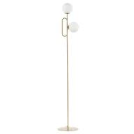 Lampy stojące - Podłogowa lampa molekuły podwójna Tes 50362 Sigma szklana biała złota - miniaturka - grafika 1