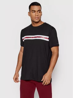 Koszulki męskie - Tommy Hilfiger T-Shirt Tee Logo UM0UM01915 Czarny Regular Fit - grafika 1