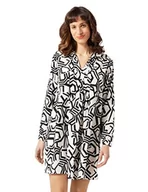 Sukienki - Sukienka damska Naf Naf, Arty Black/Ecru, 40 - miniaturka - grafika 1