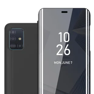 Pokrowiec Do Samsung Galaxy A51 4G / M40s w Etui CZARNY TURMALIN Case Cover Obudowa Ochronny Cadorabo - Etui i futerały do telefonów - miniaturka - grafika 1