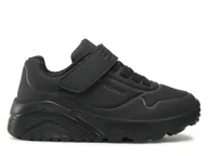 Buty dla dziewczynek - Buty dziecięce Skechers 403695LBBK UNO LITE VENDOX Czarne - miniaturka - grafika 1