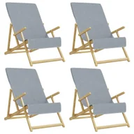 Ręczniki - Ręczniki plażowe, 4 szt., szare, 60x135 cm, tkanina, 400 g/m² - miniaturka - grafika 1