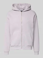 Bluzy męskie - Bluza rozpinana z kieszenią kangurka - miniaturka - grafika 1