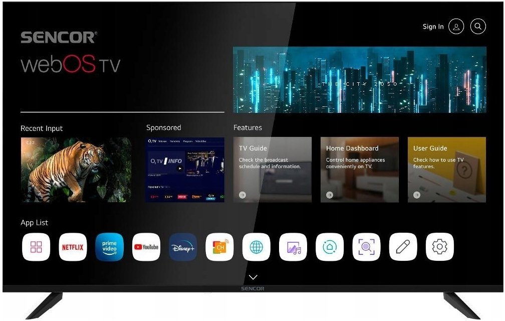Sencor SLE 55US804B WEBOS UHD TV 