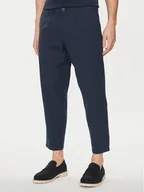 Spodnie męskie - Jack&Jones Spodnie materiałowe Bill 12248993 Granatowy Regular Fit - miniaturka - grafika 1