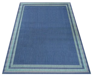 Niebieski dywan sznurkowy jednostronny C7-W93 - Dywany Niebieski dywan sznurkowy jednostronny C7-W93 - Dywany - miniaturka - grafika 1