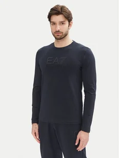 EA7 Emporio Armani Longsleeve 7M000227 AF10373 UB102 Granatowy Slim Fit - Bluzy męskie - miniaturka - grafika 1