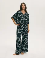 Piżamy damskie - Piżama damska PARIS Esotiq czarny XL - miniaturka - grafika 1