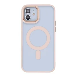 Etui TECTO SHIELD Satin Elegant Mag do Apple iPhone 12/12 Pro Przezroczysto-różowy - Etui i futerały do telefonów - miniaturka - grafika 1