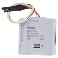 Hager Polo KNX RF quicklink 2-kanałowe wejście przyciskowe na baterie jasnoszary TRM702A