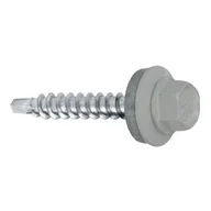 Wkręty - Wkręt-met Wkręt samowiercący farmerski 4,8 x 35 RAL 9006 - miniaturka - grafika 1