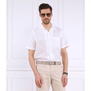Koszule męskie - Calvin Klein Lniana koszula CUBAN | Regular Fit - grafika 1
