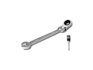 Klucz płasko-oczkowy z grzechotką i przegubem 8 mm Stalco - S-56208 - Budowa OUTLET - miniaturka - grafika 1
