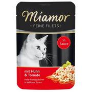 Przysmaki dla kotów - Miamor Feine Filets Miamor Feine Filets Saszetka Huhn &amp; Tomate 100g - miniaturka - grafika 1