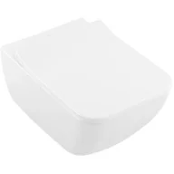 Miski WC - Villeroy & Boch Collaro Combi-Pack zestaw miska WC wisząca bez kołnierza z deską sedesową  Weiss Alpin 4626RS01 - miniaturka - grafika 1