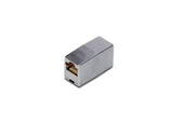 Adaptery i przejściówki - Adapter (przelotka) RJ45-RJ45, kat.5e, ekranowany, srebrny DN-93901 - miniaturka - grafika 1