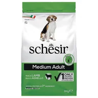 Sucha karma dla psów - Schesir Dog Medium Adult, jagnięcina - 3 kg - miniaturka - grafika 1