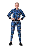 Spodnie sportowe damskie - Legginsy damskie Nebbia Ocean Selected Mid-waist Ocean Power leggings 566 ocean blue S - miniaturka - grafika 1