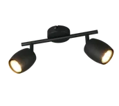 Lampy sufitowe - NANCY R86262032 regulowana lampa ścienna sufitowa czarny mat 2xGU10 - miniaturka - grafika 1