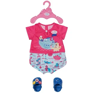 Baby Born Bath Piżama Z Bucikami Dla Lalki Pidżamka Zestaw - Akcesoria dla lalek - miniaturka - grafika 1