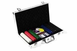 Garthen Poker set 300 szt żetonów z akcesoriami - Zestawy do pokera - miniaturka - grafika 1