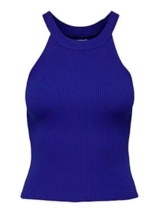 ONLY Damski top z dzianiny wiązany na szyi, Surf The Web, XL - Koszulki i topy damskie - miniaturka - grafika 1