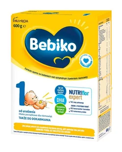 Bebiko 1 NUTRIflor Expert Mleko początkowe dla niemowląt od urodzenia, 600 g - Mleko modyfikowane - miniaturka - grafika 1