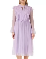 Sukienki - Frock and Frill Damska sukienka z haftem kwiatowym na specjalne okazje, liliowy, 40 - miniaturka - grafika 1