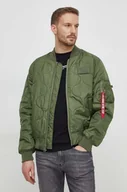 Kurtki męskie - Alpha Industries kurtka bomber MA-1 ALS męski kolor zielony przejściowa - miniaturka - grafika 1