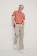 Spodnie męskie - Lee spodnie męskie kolor szary w fasonie chinos - miniaturka - grafika 1