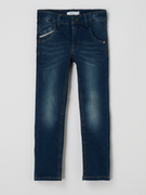 Spodnie i spodenki dla chłopców - Jeansy o kroju slim fit z mieszanki wiskozy model ‘Theo’ - miniaturka - grafika 1