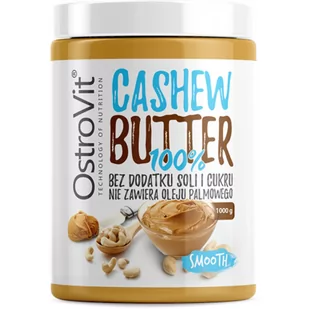Ostrovit 100% Cashew Butter 1000 g - Zdrowa żywność - miniaturka - grafika 1