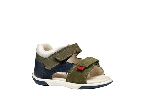 Geox Chłopiec B Sandały Zapito Boy, Dk Green Navy, 26 EU