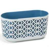 Donice - Doniczka osłona skrzynka na kwiaty geometryczny wzór 60cm Szary wkład morski - miniaturka - grafika 1