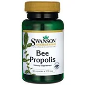 Przeziębienie i grypa - Swanson, Usa Bee Propolis 550 mg - suplement diety 60 kaps. - miniaturka - grafika 1