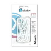 Nici dentystyczne - Hager and Werken MIRADENT Zahn-Pick nicio-wykałaczki 30sztuk - Zestaw wykałaczek - miniaturka - grafika 1