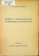 Religia i religioznawstwo - Dowód z opinii biegłych w procesie kanonicznym - miniaturka - grafika 1