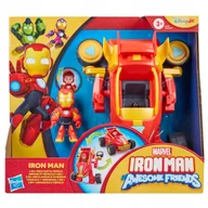Figurki dla dzieci - Marvel Iron Man Awesome Friends Pojazd figurka Mech 2w1 Iron Man Hasbro - miniaturka - grafika 1